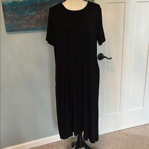 White Mark Successfully Comfortable Black Dress Size XL
